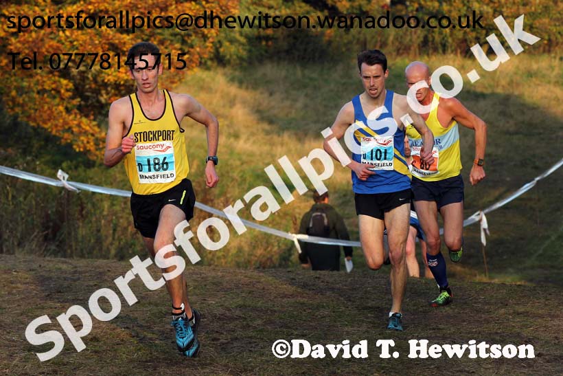 Senior men, National Cross Country Relays, Berry Park, Mansfield. Photo: David T. Hewitson/Sports for All Pics